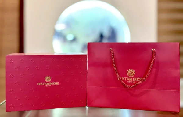 Hộp đựng trà đôi đỏ PK - Ảnh 3